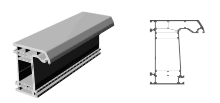 80 mm Double Seal Frame Profile 