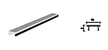 Zenia Sliding Rail Channel Closing Profile 