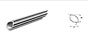 32 mm Double Glazing Bead Profile