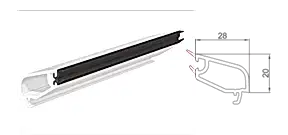 20 Mm Double Glazing Bead Profile